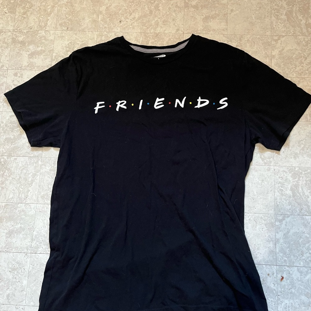 Friends TV Show Shirt Black Friends Shirt Large Women's Shirt